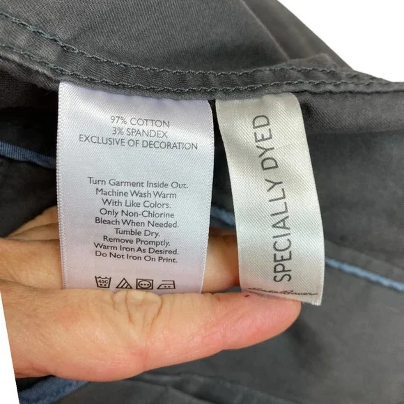 Eddie Bauer Legend Wash Gray Stretch Canvas Blazer Jacket Size 4 - Picture 6 of 7